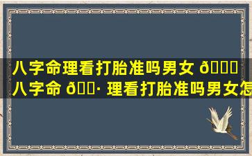 八字命理看打胎准吗男女 🐒 「八字命 🌷 理看打胎准吗男女怎么看」